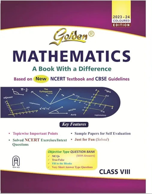 GOLDEN 2023-24 MATHEMATICS NCERT TEXTBOOK AND CBSE GUIDELINES