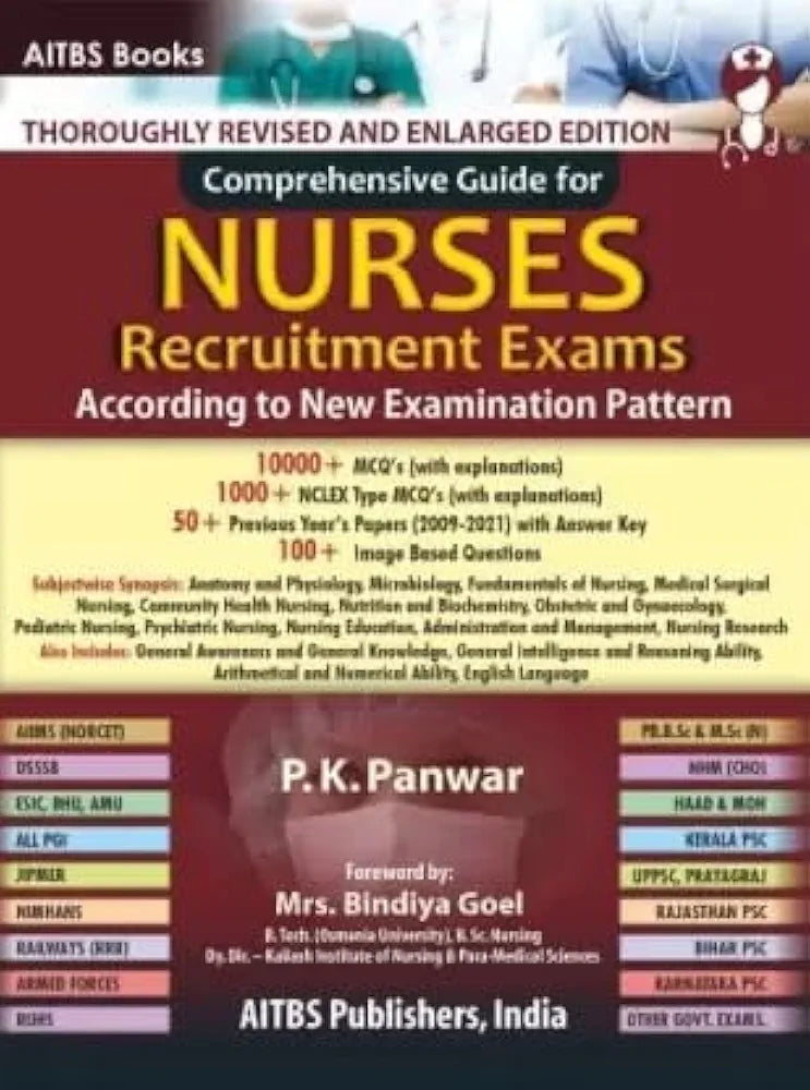 Comprehensive Guide for Nurses Recruitment Exam by P.K.Panwar