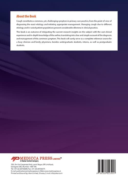QUICK GUIDE: APPROACH TO COUGH IN CLINICAL PRACTICE by Ashok Mahashur