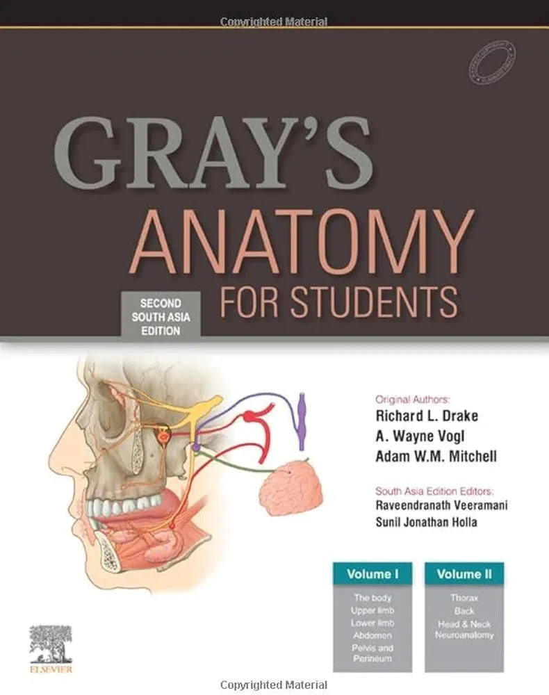 Gray's Anatomy for Students, 2nd South Asia Edition By Richard L.Drake (set of 2 volume)