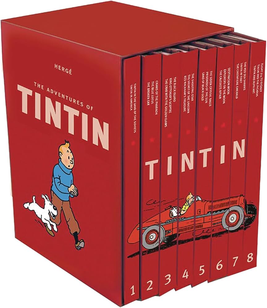The Adventures of Tintin( 8 Book set ) (HERGE)