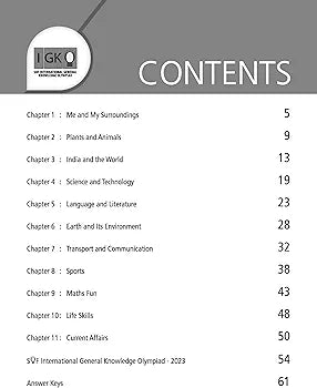 MTG GENERAL KNOWLEDGE OLYMPIAD WORKBOOK 2024-25