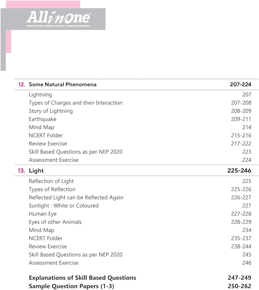 Arihant All In Science Class 8 Based On Latest NCERT For CBSE Exams 2025 | Mind map in each chapter | Clear & Concise Theory | Intext & Chapter Exercises | Sample Question Papers