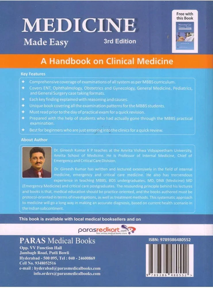 Medicine Made Easy Handbook of Clinical Medicine By Gireesh Kumar K P 3rd edition