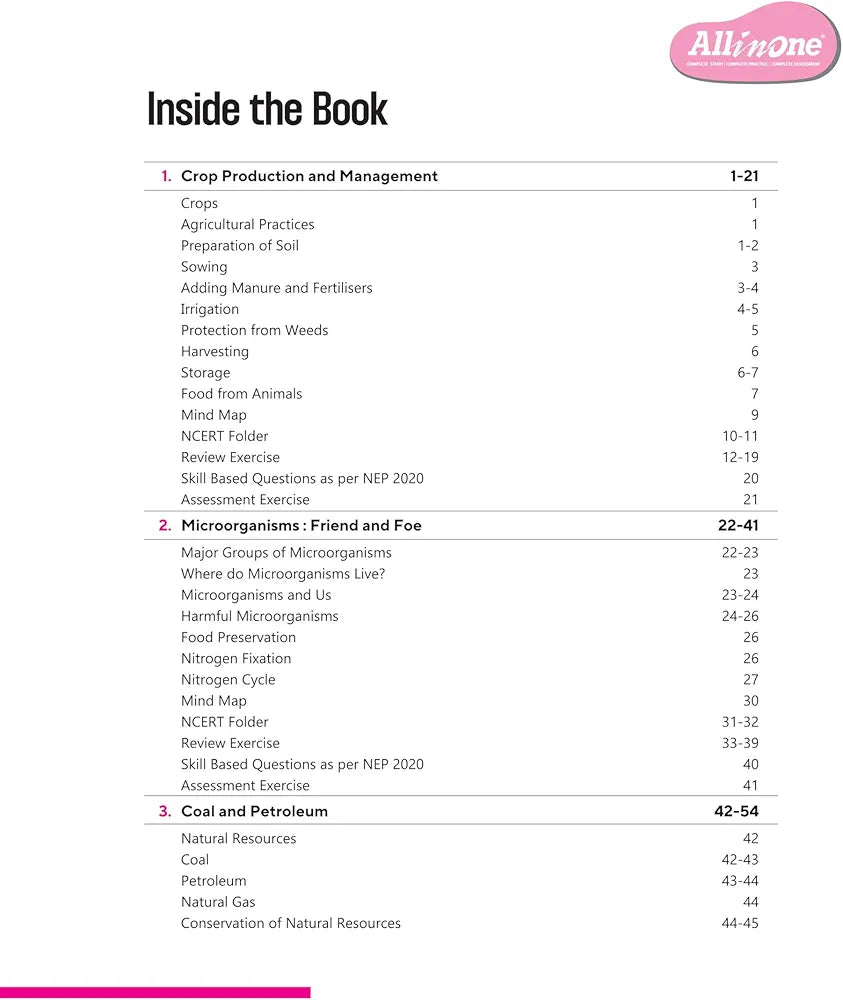 Arihant All in One Science for Class 8 | As per Recommendations of NEP 2020 | Based on the latest NCERT | Mind Map in Each Chapter and Competency-Based Questions | Complete Study, Complete Practice, Complete Assessment 2025-26