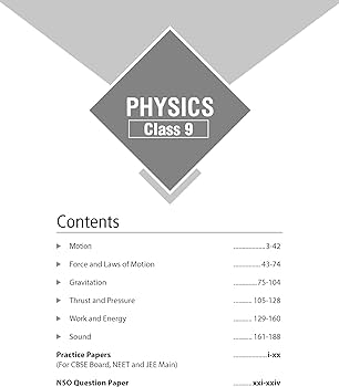MTG Foundation Course Class 9 Physics Book For IIT JEE, NEET, NSO Olympiad, NTSE, NVS, KVPY & Boards Exam | Based on NCERT Latest Pattern 2024-25