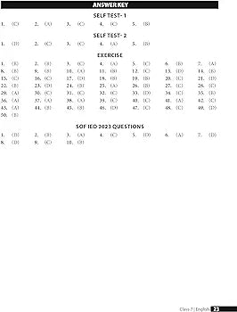 MTG Olympiad Prep-Guide Class 7 English (IEO) - Detailed Theory, Self Test with IEO Topicwise Previous Year Question Paper For SOF 2024-25 Exam
