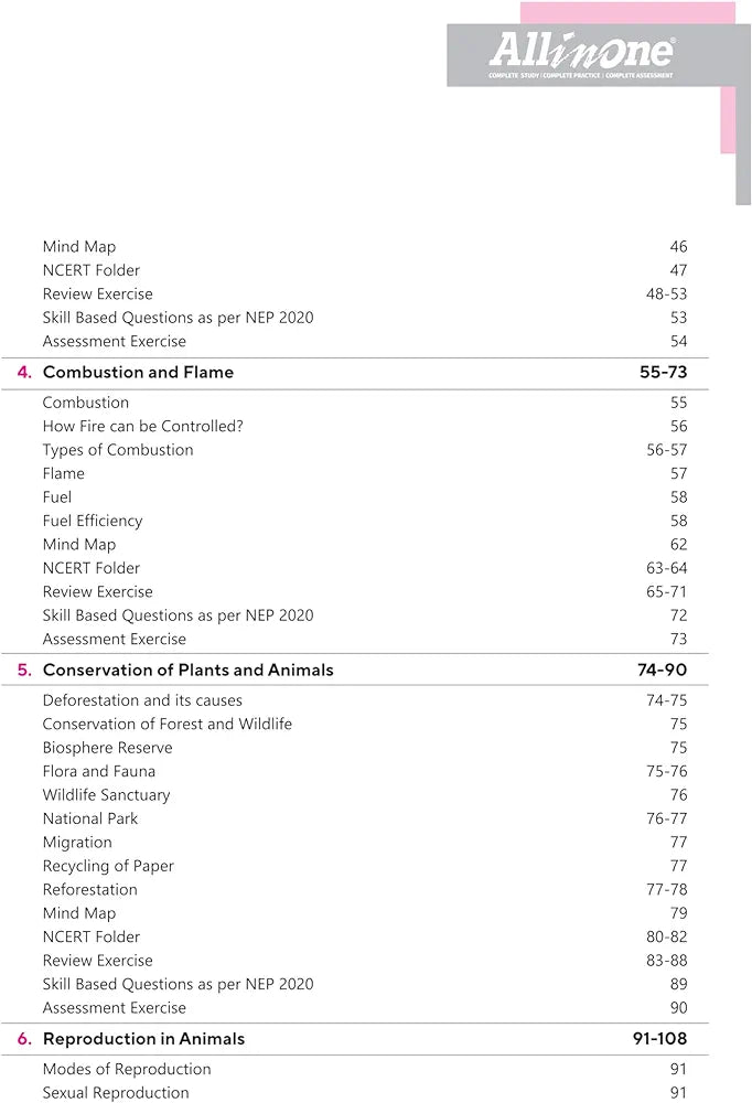 Arihant All In Science Class 8 Based On Latest NCERT For CBSE Exams 2025 | Mind map in each chapter | Clear & Concise Theory | Intext & Chapter Exercises | Sample Question Papers