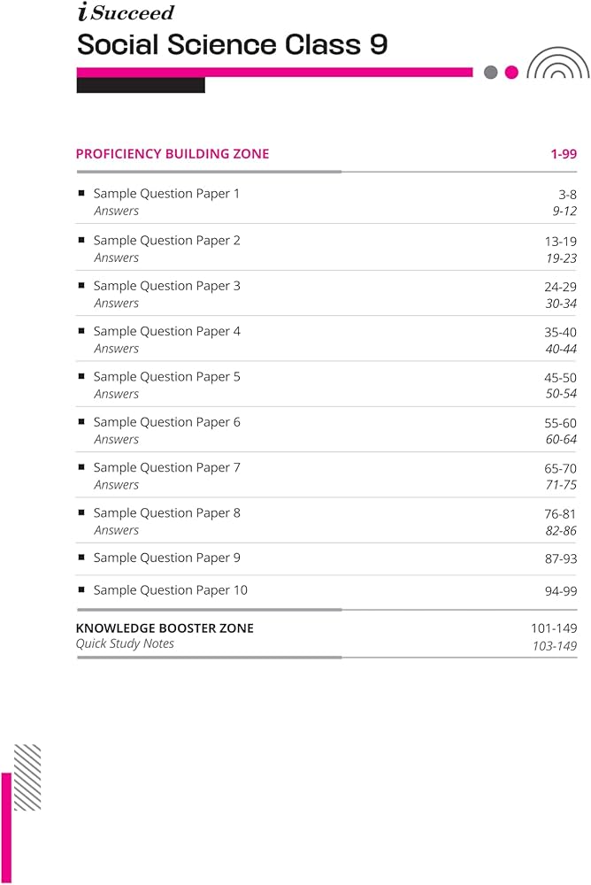 Arihant i Succeed 10 Sample Question Papers for Social Science Class 9th | As per latest CBSE Sample Paper issued on 5 Sept. 2024 | 50% CBQs in each paper|Detailed Answers | Fully Solved Latest CBSE Sample Paper For Exam 2025