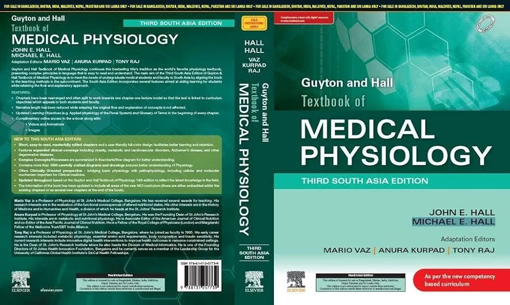 Guyton & Hall Textbook of Medical Physiology: Third South Asia Edition