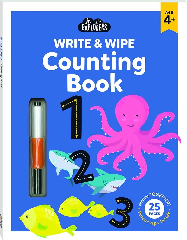 Jr Explorers Write & wipe Counting book