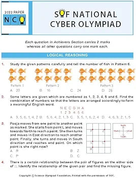 MTG National Cyber Olympiad (NCO) Workbook for Class 4 - Quick Recap, MCQs, Previous Years Solved Paper and Achievers Section - SOF NCO Olympiad Preparation Books For 2023-2024 Exam