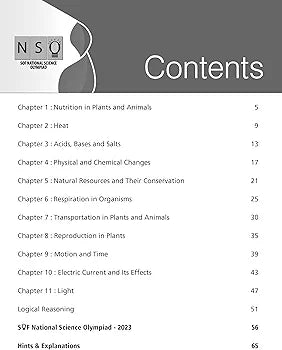 MTG National Science Olympiad (NSO) Workbook for Class 7 - Quick Recap, MCQs, Previous Years Solved Paper and Achievers Section - SOF Olympiad Preparation Books For 2024-2025 Exam
