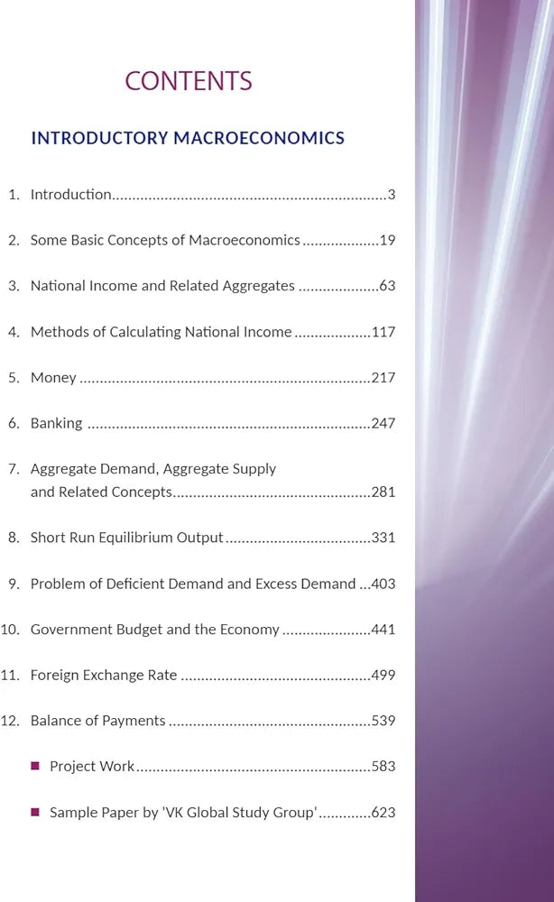 Introductory Macroeconomics for Class 12 | CBSE (NCERT Solved) | Examination 2025-26 | By T.R. Jain & V.K. Ohri