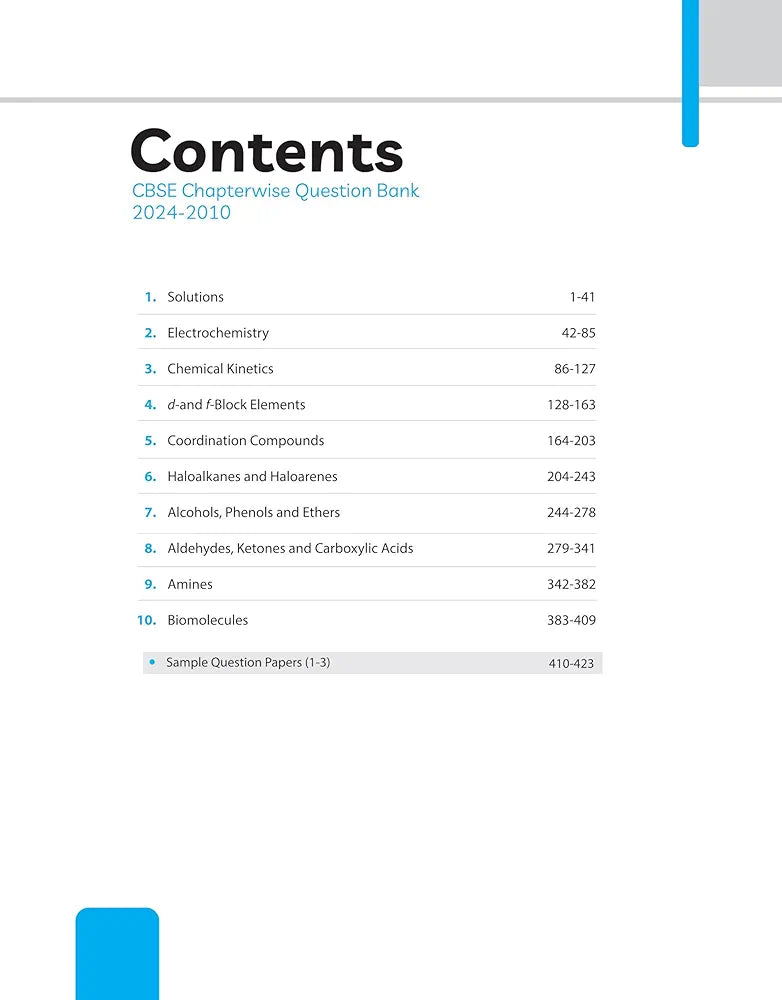 Arihant CBSE Chapterwise Question Bank | Chemistry | (2024-2010) With Solutions For Chemistry Class 12th | Previous Year Questions (PYQ) | As Per The Latest CBSE Syllabus (2024-25) | All Main | Compt & Sample Papers upto 2024 | Key Ideas | Concept Enh