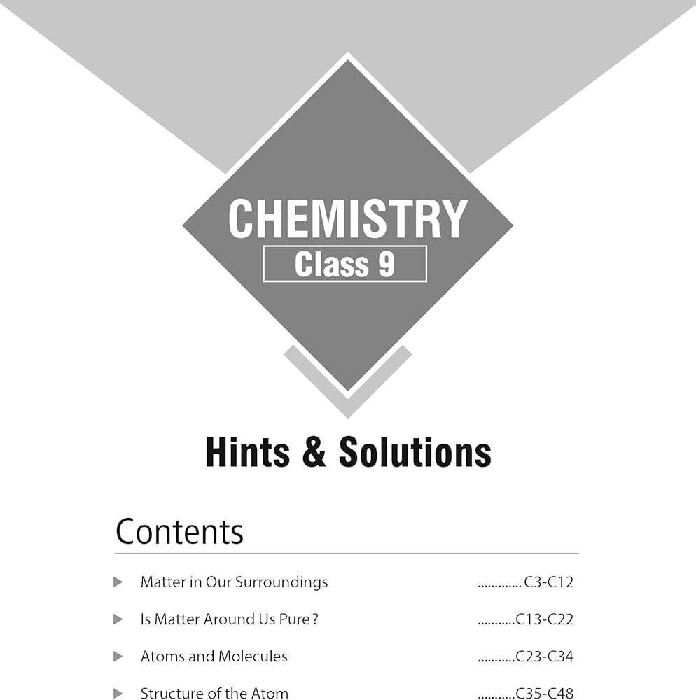 MTG Foundation Course Class 9 Chemistry Book For IIT JEE, NEET, NSO Olympiad, NTSE, NVS, KVPY & Boards Exam | Based on NCERT Latest Pattern 2024-25
