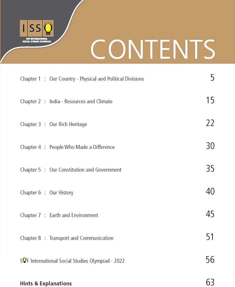 MTG International Social Studies Olympiad (ISSO) Workbook for Class 4 - Chapterwise MCQs, Previous Years Solved Paper & Achievers Section - ISSO Olympiad Books For 2023-2024 Exam