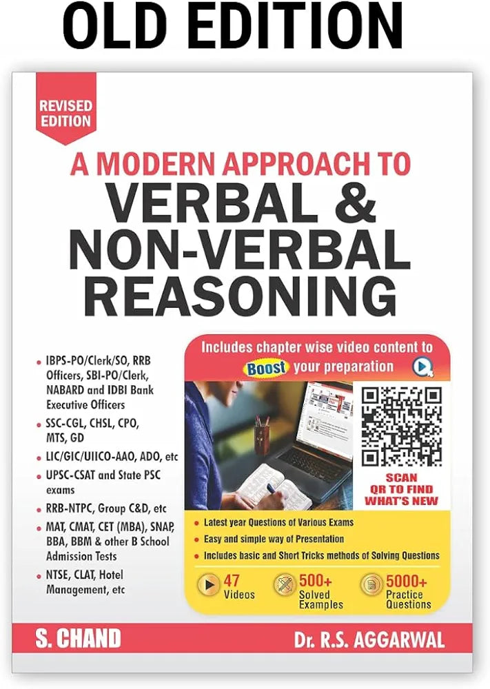 A Modern Approach To Verbal & Non-Verbal Reasoning Edition (2022) By Dr.R.S.Aggarwal