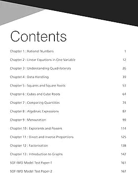 MTG Olympiad Prep-Guide Class 8 Mathematics (IMO) - Detailed Theory, Self Test with IMO Chapterwise Previous Year Question Paper For SOF 2024-25 Exam