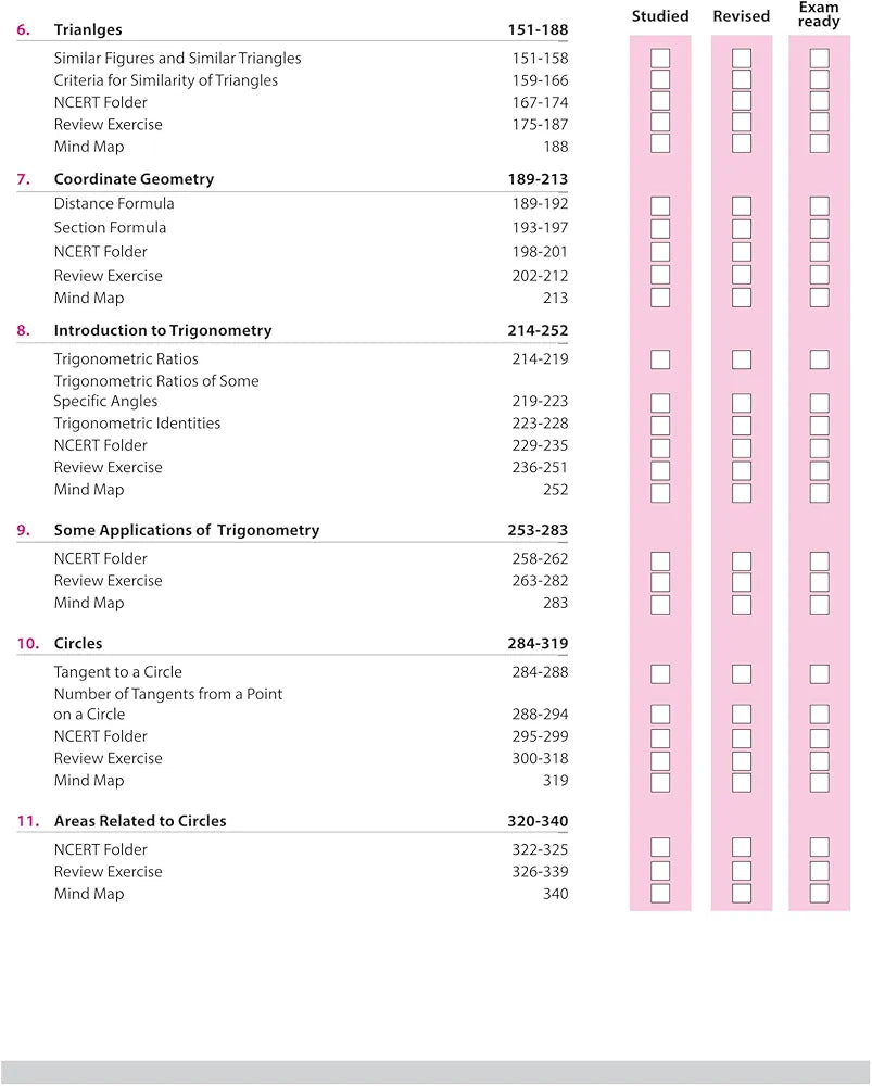 Arihant All in One Mathematics Class 10 for CBSE Exams 2025-26 | Revised Edition as per latest syllabus | Simplified Theory, All Types of Exam Pattern Questions, CBQs, Sample Question Papers, Mind Maps, Topic & Chapter Exercises, Activities, Board Papers