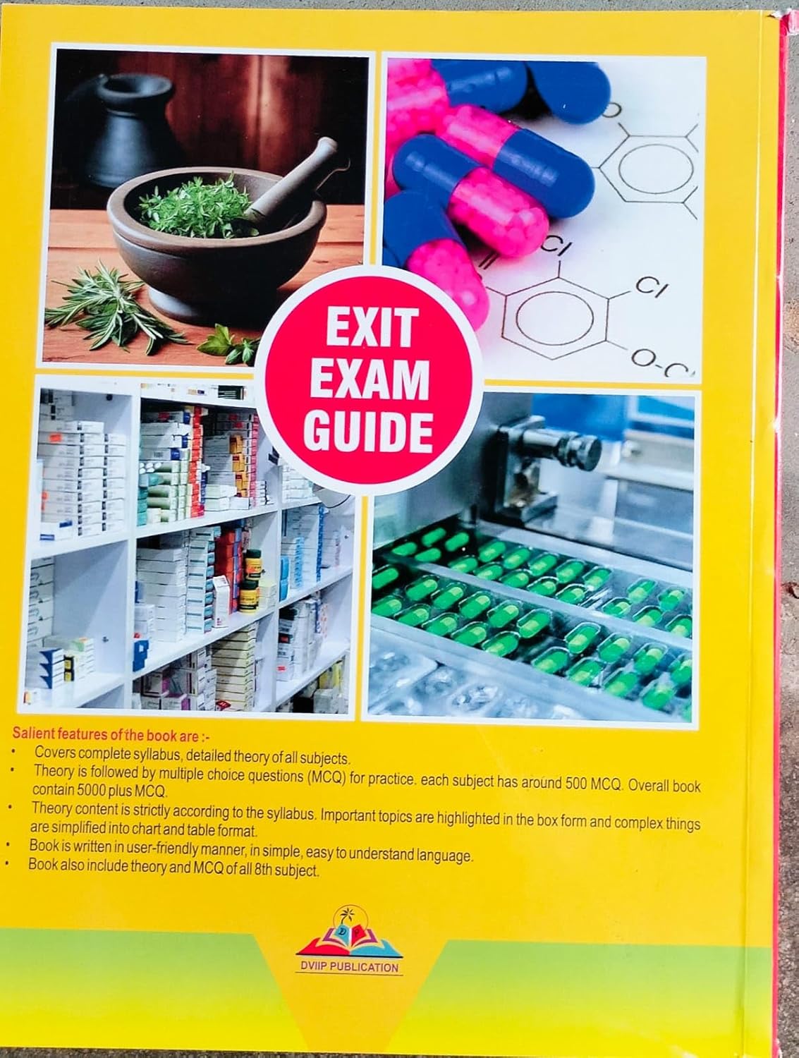 DVIIP PUBLICATION D PHARMA EXIT EXAM GUIDE 5000+MCQ by Dr.Raghvendra Singh Bhadauria