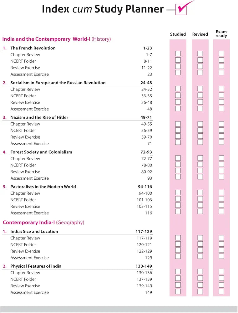Arihant All in One Social Science Class 9 for CBSE Exams 2025-26 | Revised Edition as per latest syllabus | Mind Maps, CBQs, Focused Theory, Practice Exercises, Sample Papers