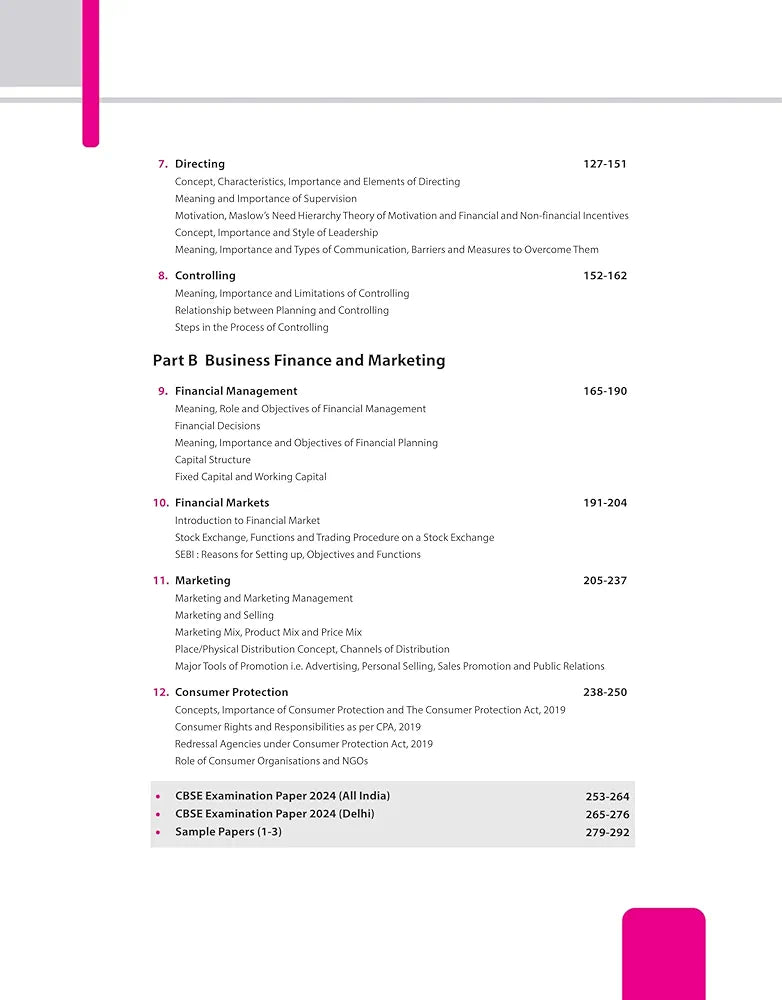 Arihant CBSE Chapterwise Question Bank | Business Studies | (2024-2011) With Solutions For Business Studies Core Class 12th | Previous Year Questions (PYQ) | As Per The Latest CBSE Syllabus (2024-25) | All Main | Compt. & Sample Papers up to 2024 | Key