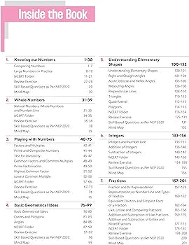 Arihant All In One Mathematics Class 6th Based On Latest NCERT For CBSE Exams 2025 | Mind map in each chapter | Clear & Concise Theory | Intext & Chapter Exercises | Sample Question Papers