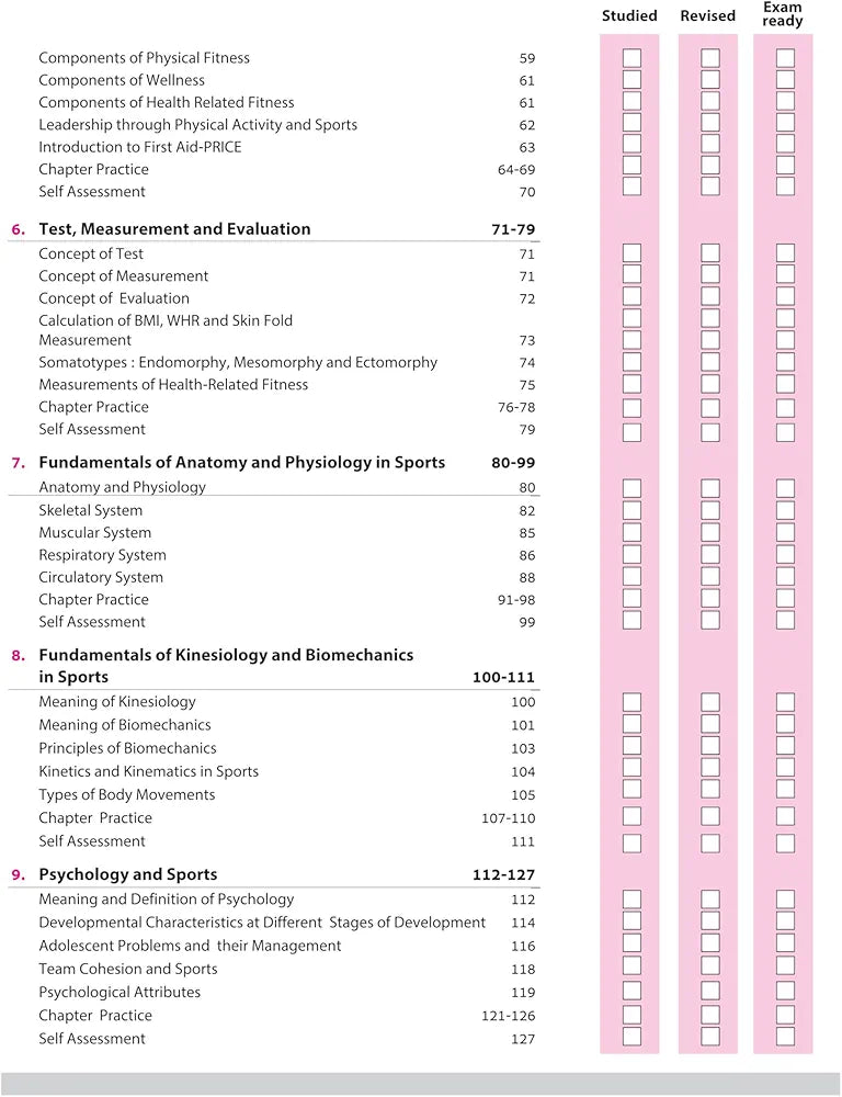 Arihant All in One Physical Education Class 11 for CBSE Exams 2025-26 | Revised Edition as per latest syllabus | Simplified Theory, All Types of Exam Pattern Questions, CBQs, MCQs, A-R, Case Based, Sample Question Papers, Practical Work