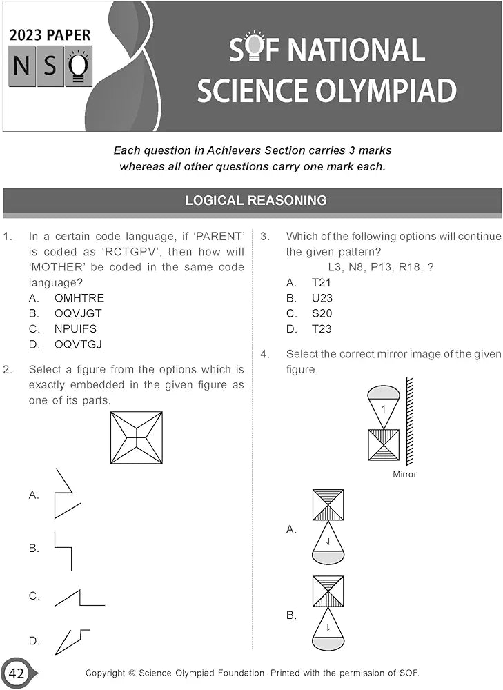 MTG National Science Olympiad (NSO) Workbook for Class 5 - Quick Recap, MCQs, Previous Years Solved Paper and Achievers Section - SOF Olympiad Preparation Books For 2024-2025 Exam