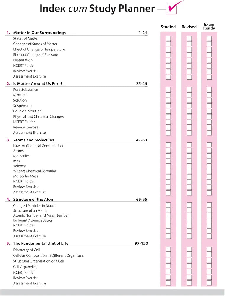 Arihant All in One Science Class 9 for CBSE Exams 2025-26 | Revised Edition as per latest syllabus | Mind Maps, CBQs, Focused Theory, Practice Exercises, Sample Papers