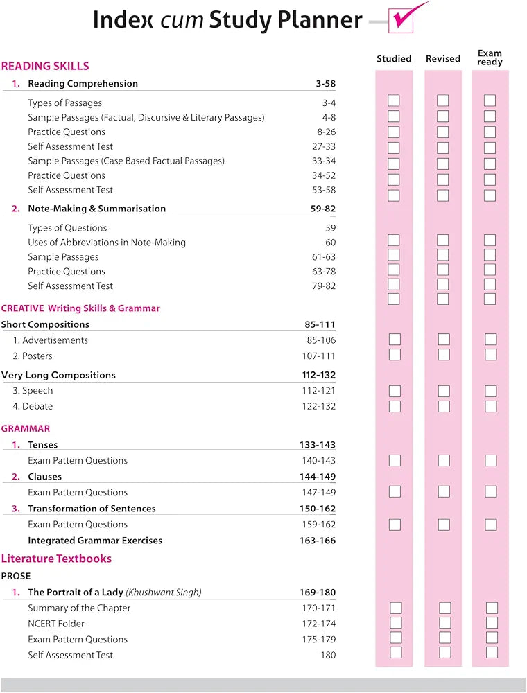 Arihant All in One English Core Class 11 for CBSE Exams 2025-26 | Revised Edition as per latest syllabus | Detailed Study Material for all Three Sections, NCERT & Other Important Questions, CBQs, Extract Based & SA, LA, Sample Questions Papers, Assessment