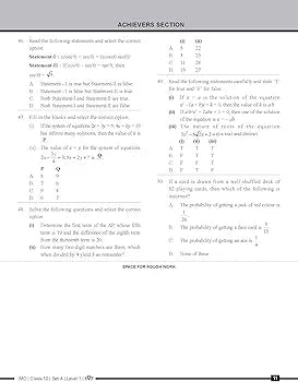 MTG Mathematics (IMO) Olympiad Previous Years Papers with Mock Test Papers Class 10 - Sample OMR Sheet with Chapterwise Analysis | SOF Olympiad Books For 2023-24 Exam MTG Editorial Board