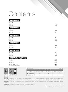 SCIENCE OLYMPIAD PREVIOUS YEARS PAPERS 1 2023-24