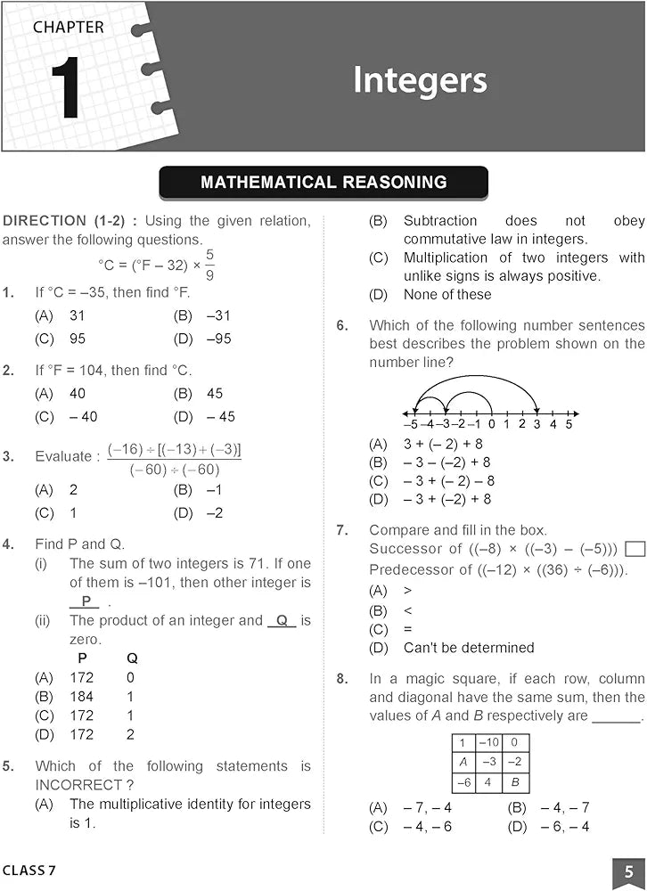 MTG International Mathematics Olympiad (IMO) Workbook for Class 7 - MCQs, Previous Years Solved Paper and Achievers Section - SOF Olympiad Preparation Books For 2024-2025 Exam