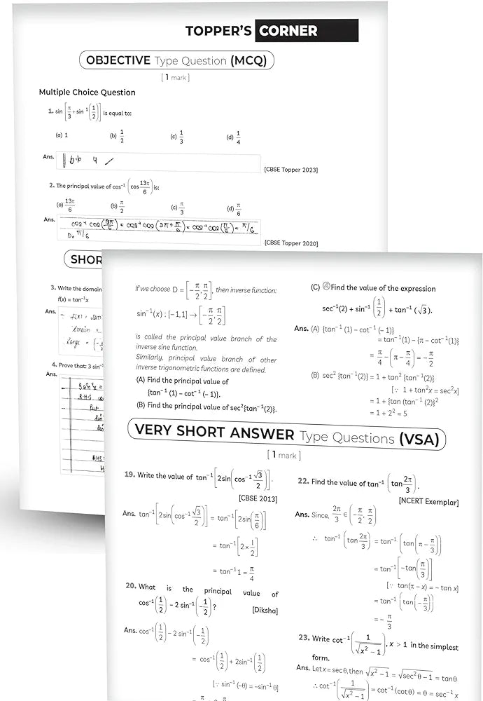 Educart CBSE Question Bank Class 12 Mathematics 2024-25 (As per latest CBSE Syllabus 23 Mar 2024)