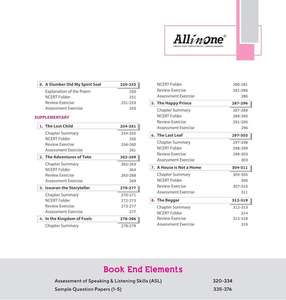 All In One English Language & Literature CBSE Class 9th Based On Latest NCERT For CBSE Exams 2025 | Mind map in each chapter | Clear & Concise Theory | Intext & Chapter Exercises | Sample Question Papers