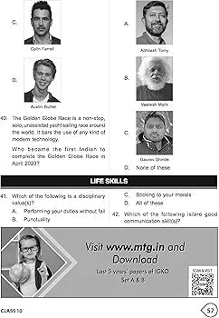 MTG International General Knowledge Olympiad (IGKO) Workbook for Class 10 - MCQs & Achievers Section - SOF IGKO Olympiad Preparation Books For 2024-2025 Exam
