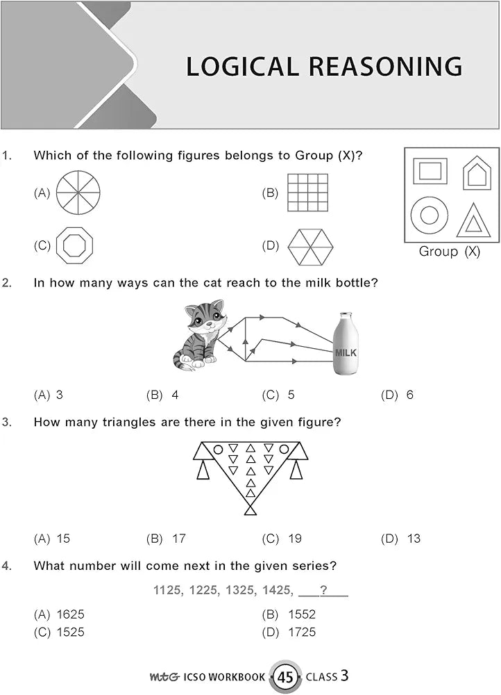 MTG International Computer Science Olympiad (ICSO) Workbook for Class 3 - Quick Recap, MCQs, Previous Years Solved Paper and Achievers Section - SOF ICSO Olympiad Preparation Books For 2024-2025 Exam