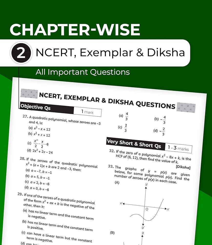 EDUCART ONE SHOT QUESTION BANK CBSE CLASS 10 MATHEMATICS STANDARD CHAPTER WISE 2024-25