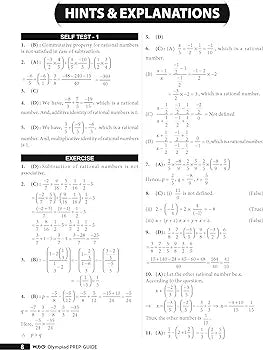 MTG Olympiad Prep-Guide Class 8 Mathematics (IMO) - Detailed Theory, Self Test with IMO Chapterwise Previous Year Question Paper For SOF 2024-25 Exam