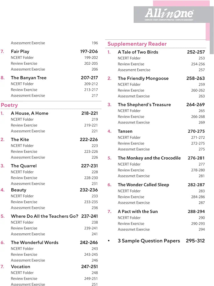 Arihant All In One English Class 6th Based On Latest NCERT For CBSE Exams 2025 | Mind map | All type of Questions, MCQs, Extract Based, VSA, SA & LA