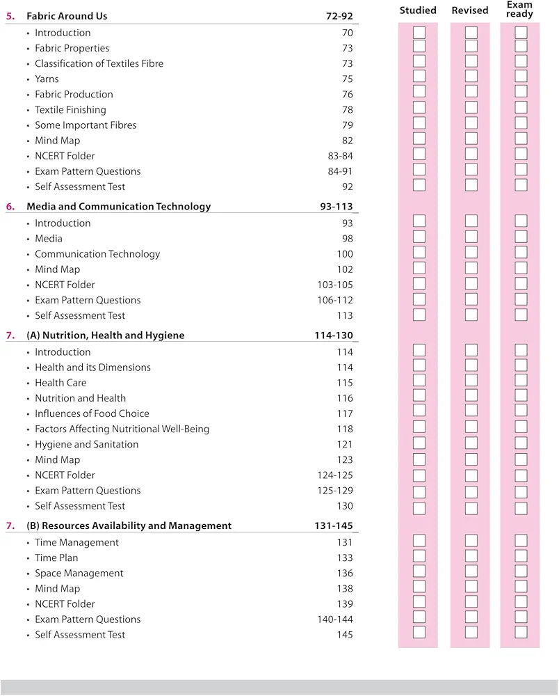 Arihant All in One Home Science Class 11 for CBSE Exams 2025-26 | Revised Edition as per latest syllabus | Simplified Theory, All Types of Exam Pattern Questions, CBQs, MCQs, A-R, Case Based, Sample Question Papers, Mind Maps, & Project Work