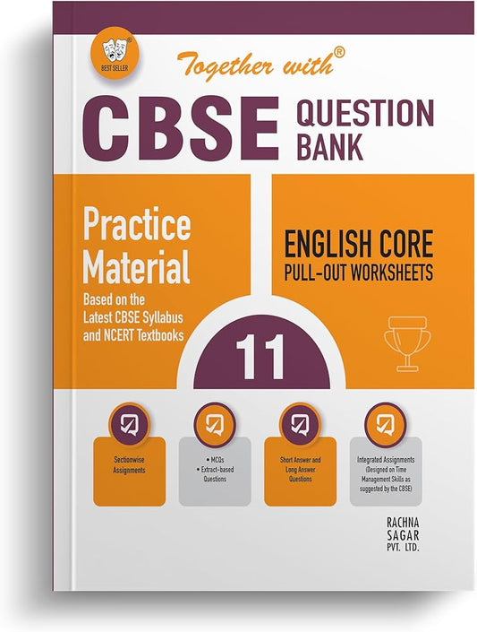 Together With CBSE Class 11 English Core POW Solved Question Bank & Practice Papers (Chapterwise & Topicwise) Exam 2023-24