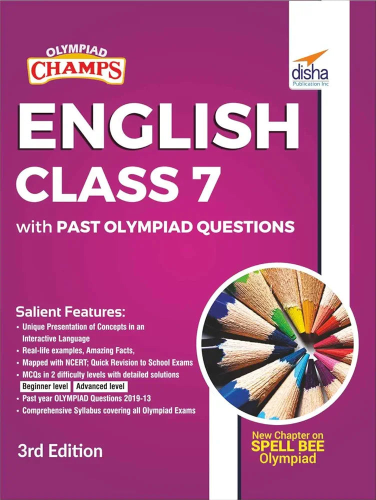 DISHA PUBLICATION INC ENGLISH CLASS 7 WITH PAST OLYMPIAD QUESTIONS 3RD EDITION