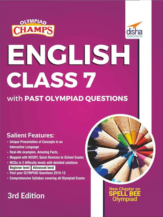DISHA PUBLICATION INC ENGLISH CLASS 7 WITH PAST OLYMPIAD QUESTIONS 3RD EDITION