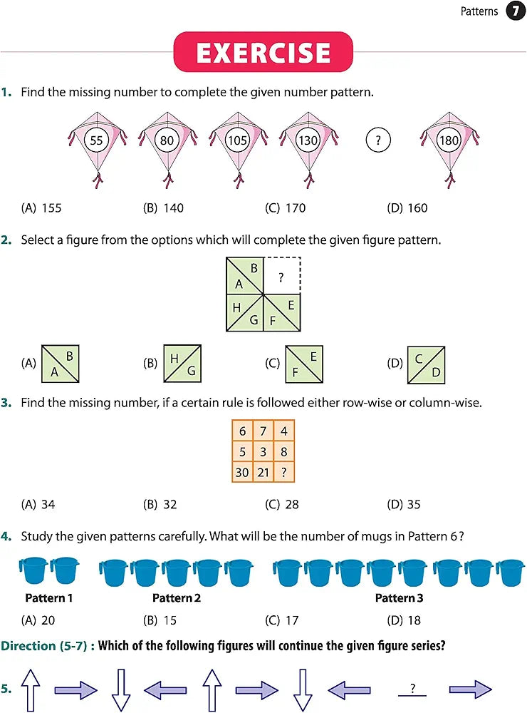 MTG Olympiad Reasoning Workbook Class 4 - Enhances Lateral Thinking & Analytical Skills, Reasoning Workbook For SOF Olympiad & Talent Search Exam