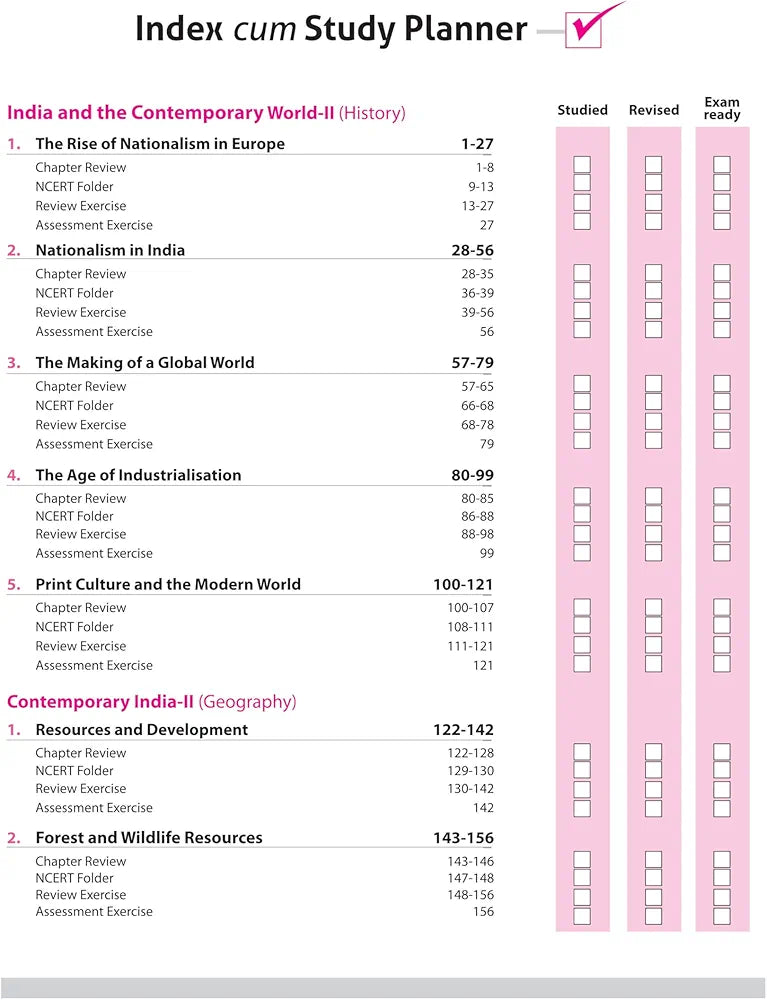 Arihant All in One Social Science Class 10 for CBSE Exams 2025-26 | Revised Edition as per latest syllabus I Mind Maps, CBQs, Focused Theory, Practice Exercises, Sample Papers