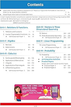 Oswaal CBSE Question Bank Class 12 Mathematics, Chapterwise and Topicwise Solved Papers For Board Exams 2025