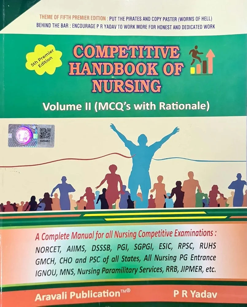 PR Yadav - Competitive Handbook of Nursing - Vol 1 + 2 + 3 | Set of 3 Books |